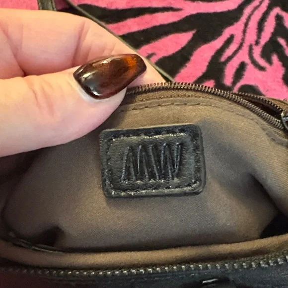 Studded Black Crossbody Bag with Chain Strap - Picture 5 of 5